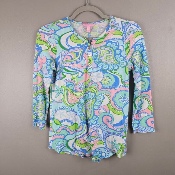 Lilly Pulitzer Kirby Top Preppy Size Small - Picture 1 of 7